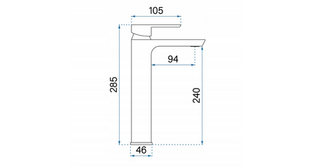 Bateria Umywalkowa Argus Tytan Wysoka
