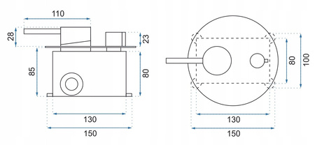 Bateria Wannowa Podtynkowa Lungo Chrom + BOX