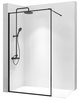 Czarna Ścianka Prysznicowa Walk-In Bler Black