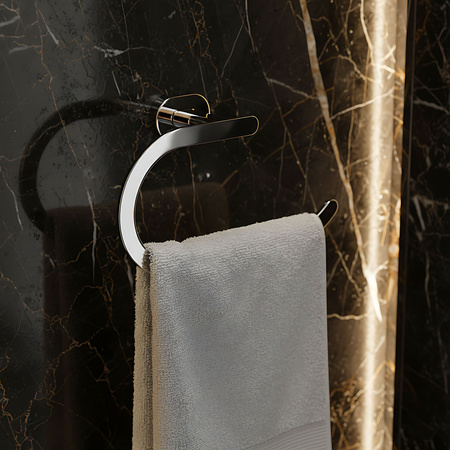 Wieszak Łazienkowy Ścienny Ring Til Chrom