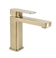 Bateria Umywalkowa Arlo Złota Szczotkowana Niska