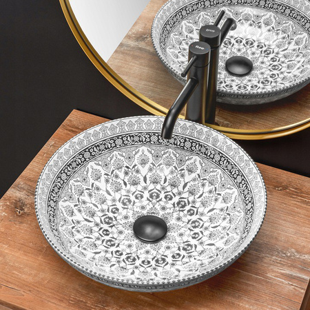 Umywalka Nablatowa Arte 40 Dark Grey