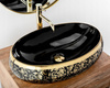 Umywalka Nablatowa Meryl Black Gold