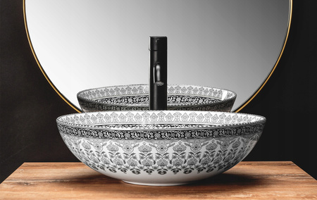 Umywalka Nablatowa Arte 40 Dark Grey