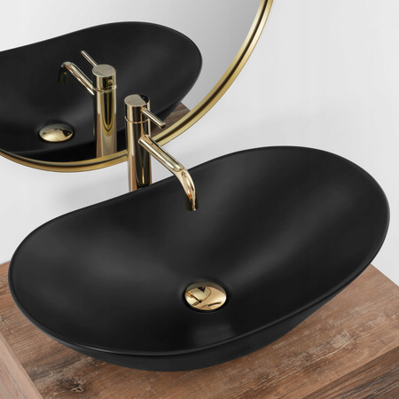 Umywalka Nablatowa Royal Black Mat