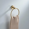 Wieszak Łazienkowy Ring Modern Złoty Szczotkowany