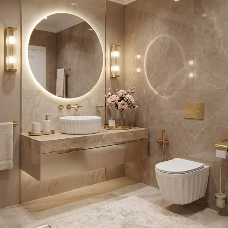 Umywalka Nablatowa Duo 38 White