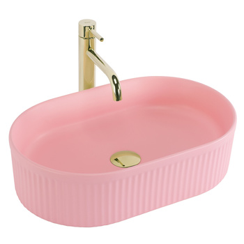 Umywalka Nablatowa Vanda 50 Bubble Gum Matt