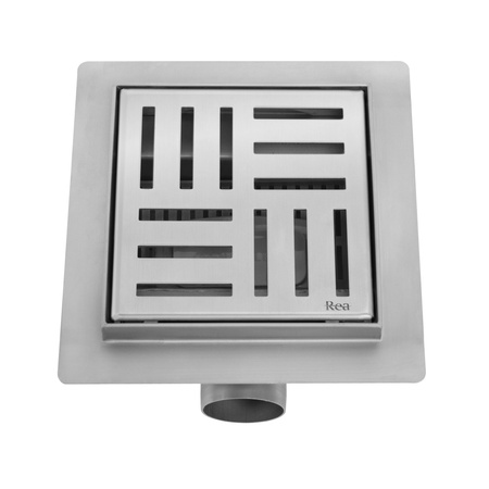 Odpływ Liniowy 12x12 Cross Nikiel Szczotkowany