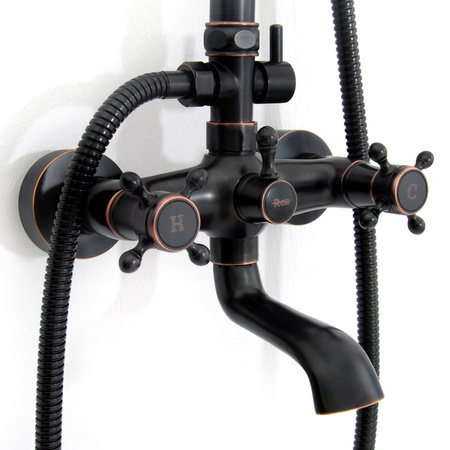 Zestaw Prysznicowy Retro Old Black