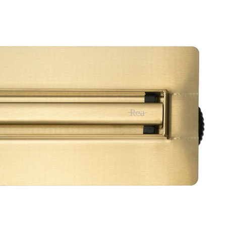 Odpływ Liniowy Neox Slim Pro Złoty Szczotkowany