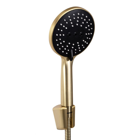Bateria Wannowa Z Wylewką Clif Gold Brush Złota Szczotkowana