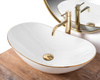 Umywalka Nablatowa Royal Gold Edge
