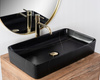 Umywalka Nablatowa Denis Black Stone Mat