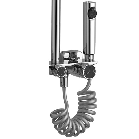 Zestaw Natryskowy Helix Chrom