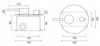 Bateria Wannowa Podtynkowa Lungo Chrom + BOX