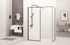 Kabina Prysznicowa BLER Czarna Walk-In