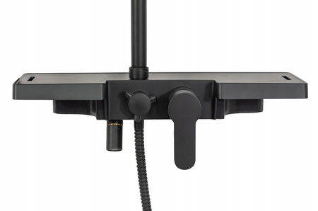 Zestaw Prysznicowy Natryskowy z Półką VIGO Black