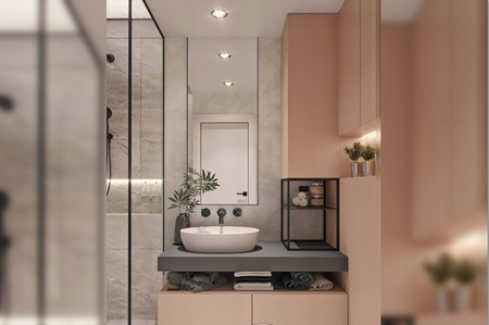 Bateria umywalkowa podtynkowa Exit Czarna + BOX