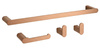 Komplet Wieszaków Łazienkowych 4 Elementy Mati Miedź Szczotkowana