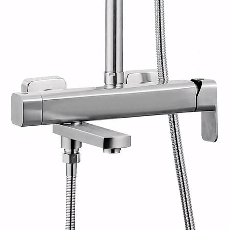 Zestaw Natryskowy Arlo Nikiel Szczotkowany