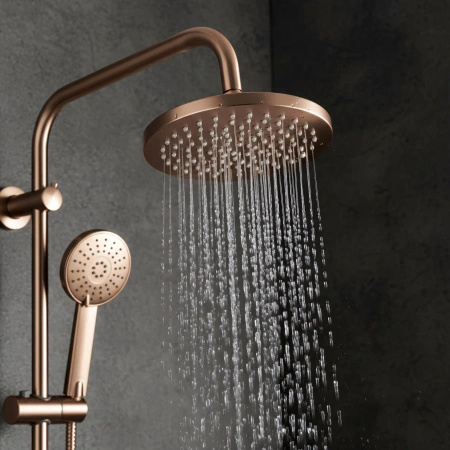 Zestaw Natryskowy Luis Miedź Szczotkowana