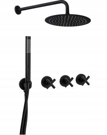 Zestaw Natryskowy Podtynkowy Exit Czarny