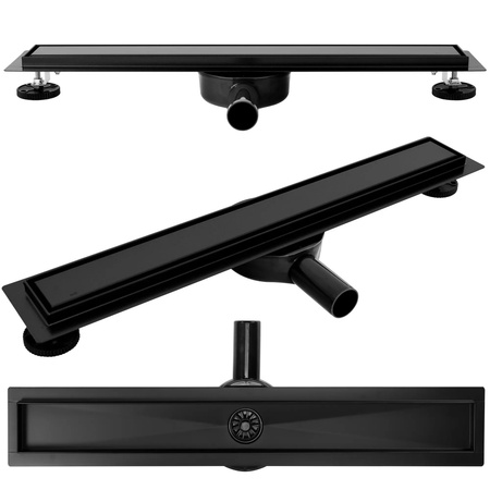 Odpływ Liniowy Neo Pure Pro Czarny 360°