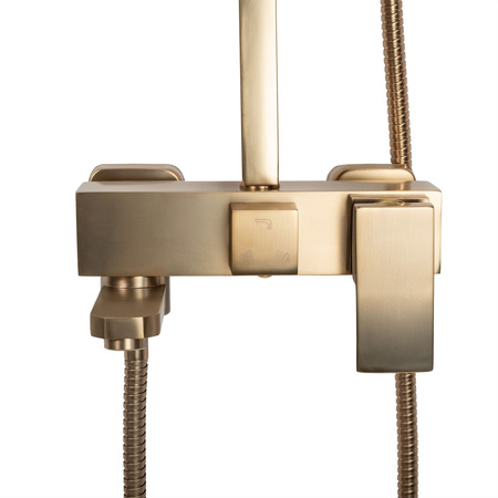 Zestaw Prysznicowy Natryskowy JACK Złoty Szczotkowany