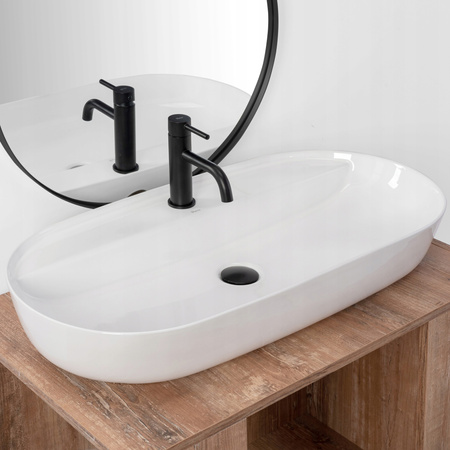 Umywalka Nablatowa Aura 81 White