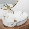 Umywalka Nablatowa Queen Carrara Shiny