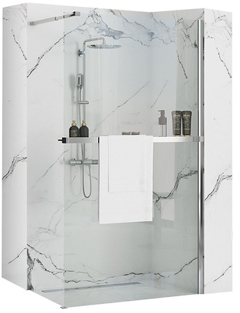 Ścianka Walk In Aero Easy Clean z wieszakiem Evo