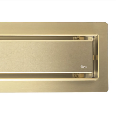 Odpływ Neox Złoty Szczotkowany