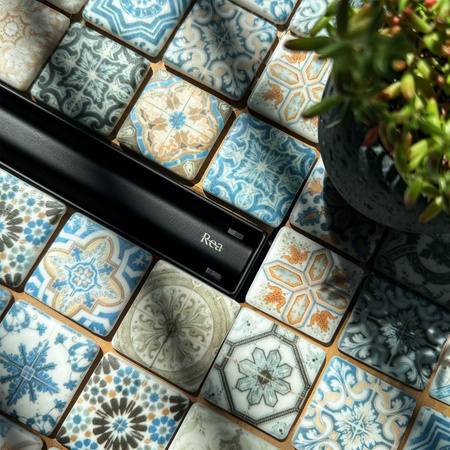 Odpływ Liniowy Neox Slim Pro Czarny  360°