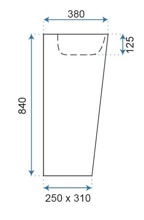 Umywalka Wolnostojąca Ceramiczna Daria