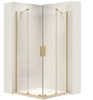 Kabina Montana Double Złoto Szczotkowane 80X80