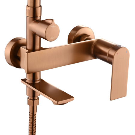 Zestaw Natryskowy Storm Miedź Szczotkowana