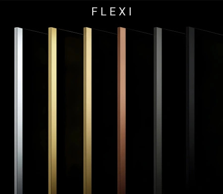 Ścianka Prysznicowa Flexi Brązowa Czarny Mat