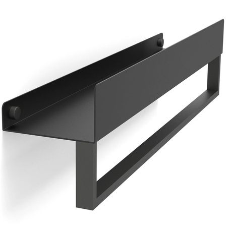 Półka Łazienkowa Wannowa SF01 45 cm Czarna Matowa