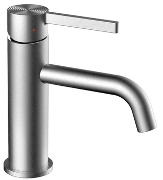 Bateria Umywalkowa Foster Nikiel Szczotkowany Niska