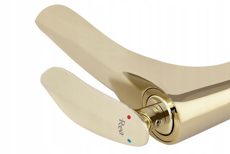 Bateria Umywalkowa Orbit Gold Złota Wysoka