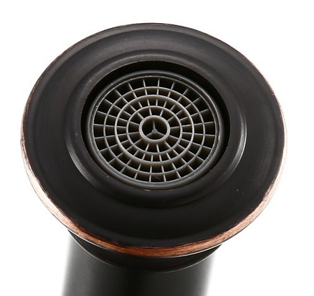 Bateria Umywalkowa Vintage Czarna Postarzana Niska