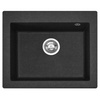 Zlewozmywak Kuchenny Granitowy West XL + Syfon Czarny Nakrapiany