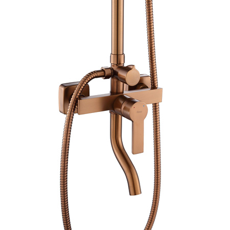 Zestaw Natryskowy Argus Miedź Szczotkowana