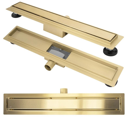 Odpływ Neox Złoty Szczotkowany