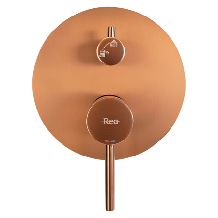 Zestaw Natryskowy Podtynkowy Lungo + BOX Miedź Szczotkowana