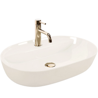 Umywalka Nablatowa Aura 61 Ecru Shiny