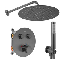 Zestaw Natryskowy Podtynkowy Lungo Tytan Termostat