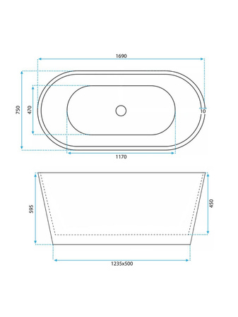 Wanna Wolnostojąca Roma 170