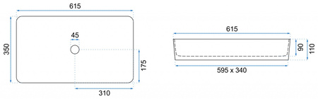Umywalka Nablatowa Denis
